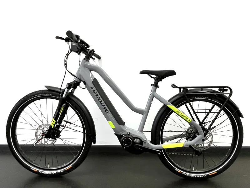 EX DISPLAY Haibike Trekking 6 500Wh Mid Electric Hybrid Bike Medium 2022 in Grey -1